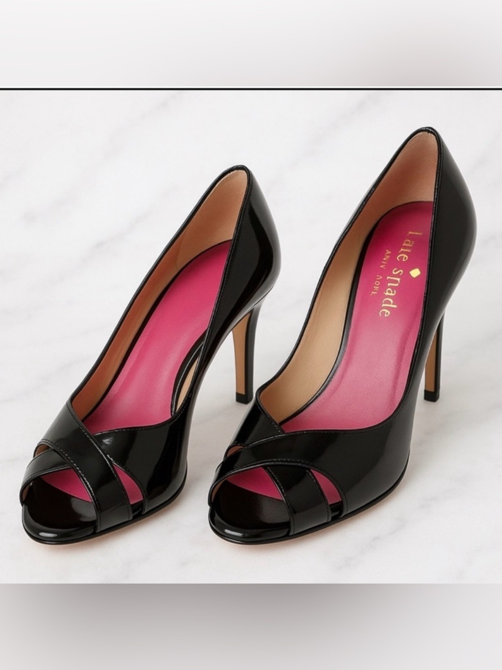 Kate Spade Black Patent Leather Women's Heels/size 8
